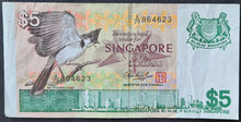 Load image into Gallery viewer, Singapore 5 Dollar Banknote (Bird Series)
