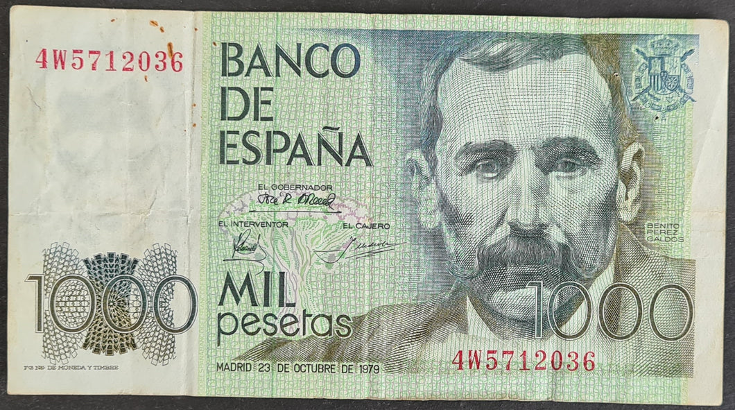 Spain 1000 Pesetas Banknote 1979