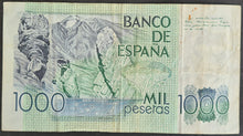 Load image into Gallery viewer, Spain 1000 Pesetas Banknote 1979
