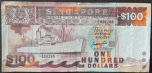 Load image into Gallery viewer, Singapore 100 Dollar Banknote (Ship Series)
