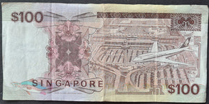 Singapore 100 Dollar Banknote (Ship Series)