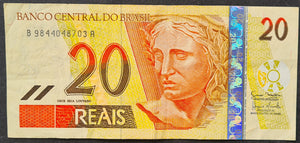 Brazil 20 Real Banknote