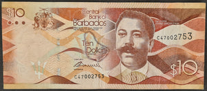 Barbados 10 Dollars Banknote