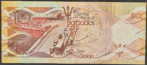 Barbados 10 Dollars Banknote