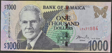 Load image into Gallery viewer, Jamaica 1,000 Dollars Banknote
