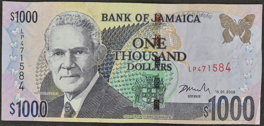 Jamaica 1,000 Dollars Banknote