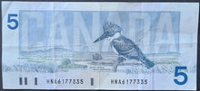 Load image into Gallery viewer, Canada 5 Dollar Banknote (The Birds of Canada Series)
