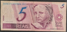 Load image into Gallery viewer, Brazil 5 Real Banknote
