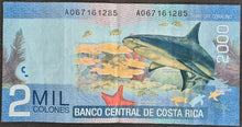 Load image into Gallery viewer, Costa Rica 2,000 Colones Banknote
