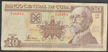 Load image into Gallery viewer, Cuba 10 Pesos Banknote
