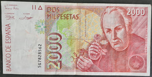 Spain 2000 Pesetas Banknote