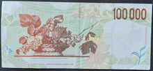 Load image into Gallery viewer, Italy 100 000 Lire Banknote
