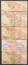 Load image into Gallery viewer, 5 x Iran 5,000 Rial Banknotes
