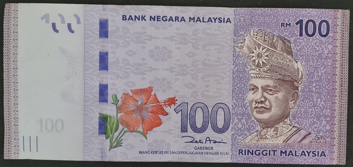 Malaysia 100 Ringgit Banknote – Coinpeeps