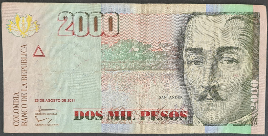 Colombia 2,000 Pesos Banknote