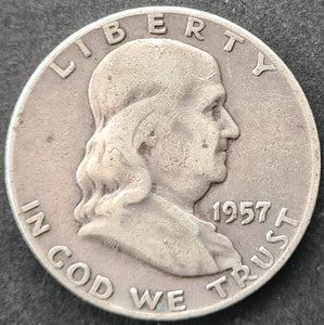 United States Half Dollar Franklin 1957 D