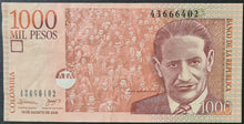 Load image into Gallery viewer, Colombia 1,000 Pesos Banknote
