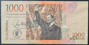 Colombia 1,000 Pesos Banknote