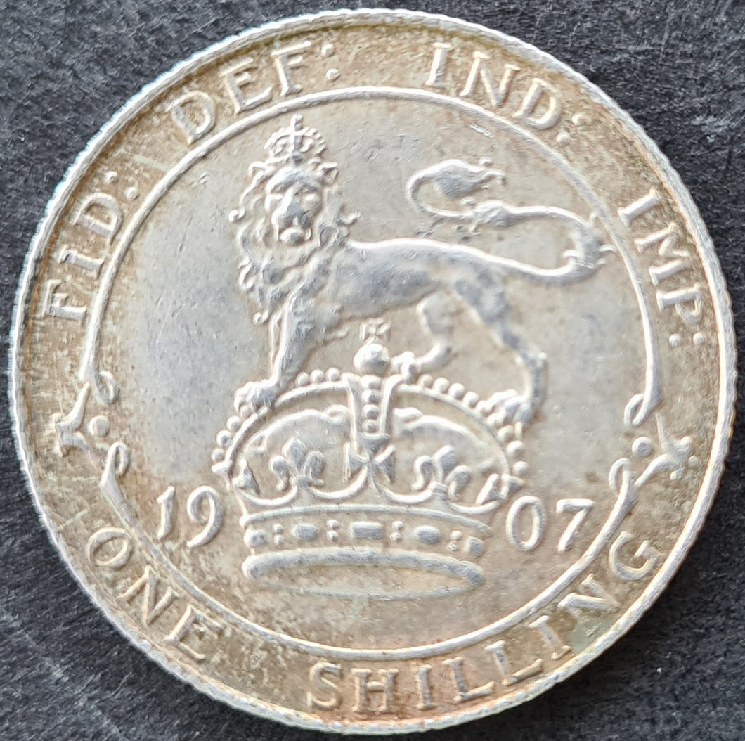 1907 Great Britain King Edward VII One Shilling Coin