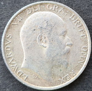 1907 Great Britain King Edward VII One Shilling Coin