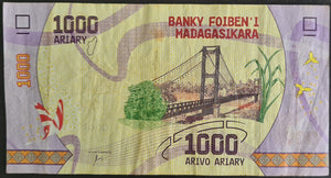 Madagascar 1,000 Ariary Banknote