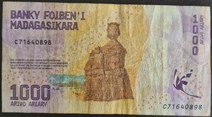 Madagascar 1,000 Ariary Banknote