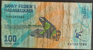 Madagascar 100 Ariary Banknote