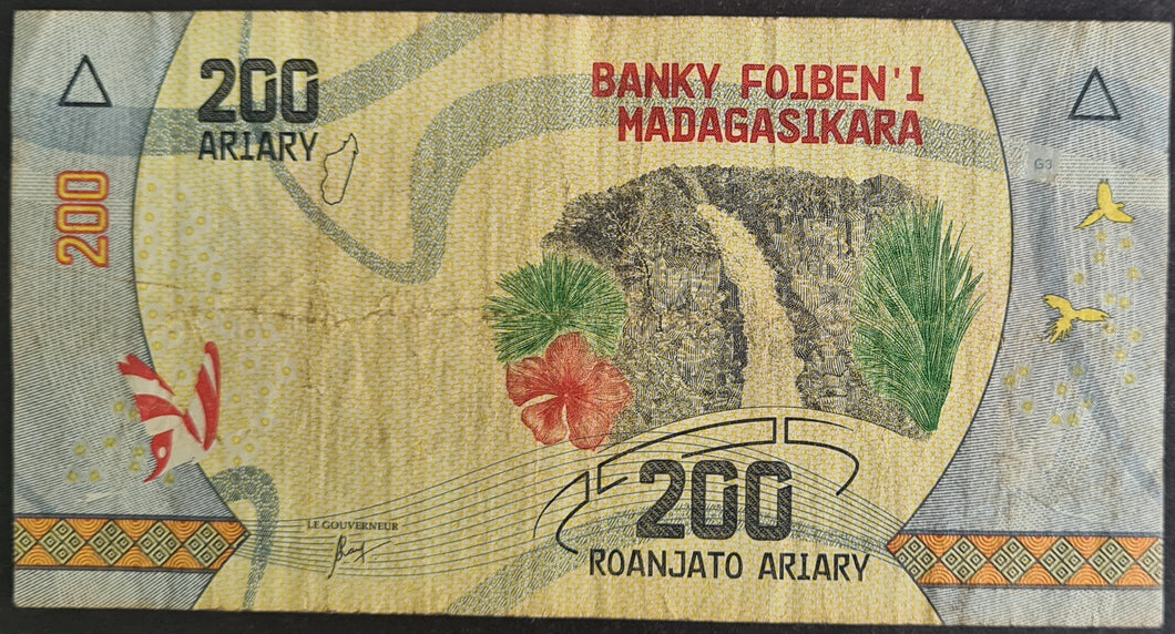 Madagascar 200 Ariary Banknote