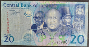 Lesotho 20 Maloti Banknote