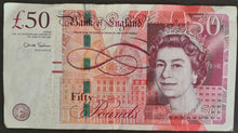 Load image into Gallery viewer, England 50 Pounds Banknote
