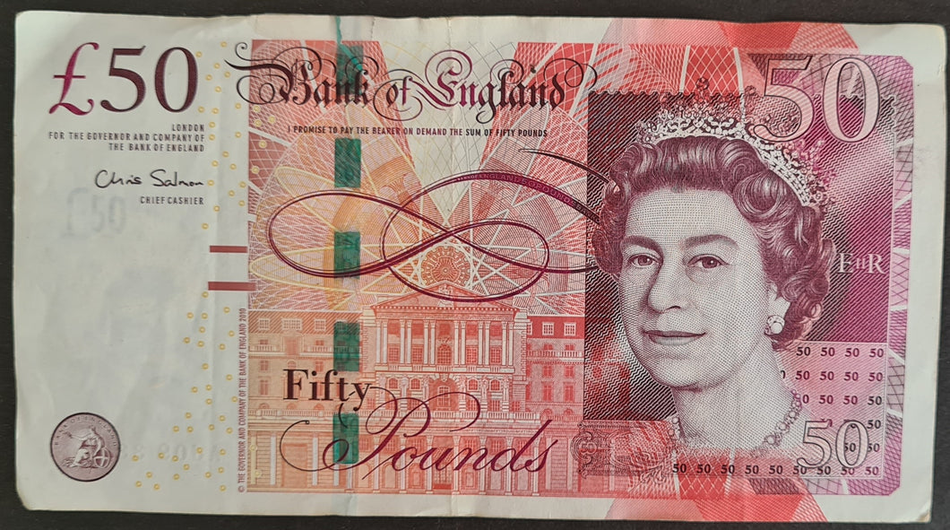 England 50 Pounds Banknote