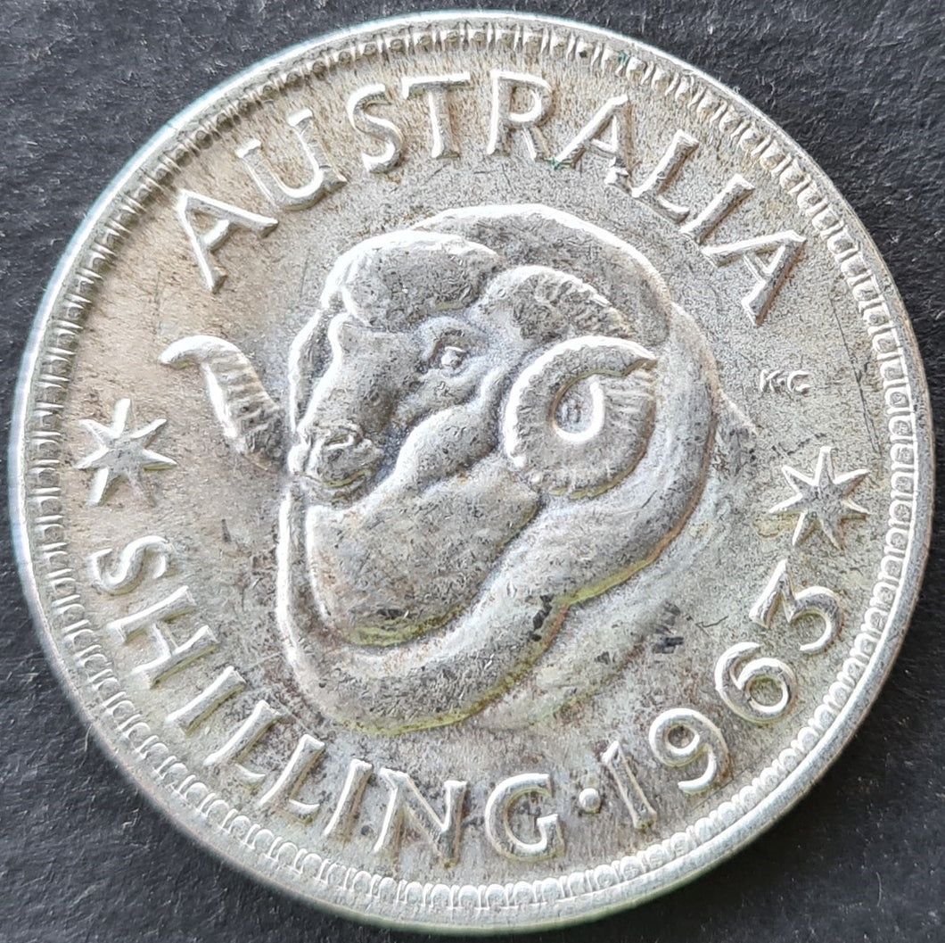 1963 Australian Shilling  aUNC