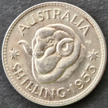 Load image into Gallery viewer, 1953 Australian Shilling  aUNC
