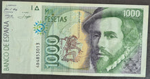 Load image into Gallery viewer, Spain 1000 Pesetas Banknote
