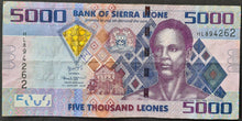 Load image into Gallery viewer, Sierra Leone 5000 Leones Banknote
