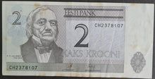 Load image into Gallery viewer, Estonia 2 Krooni Banknote
