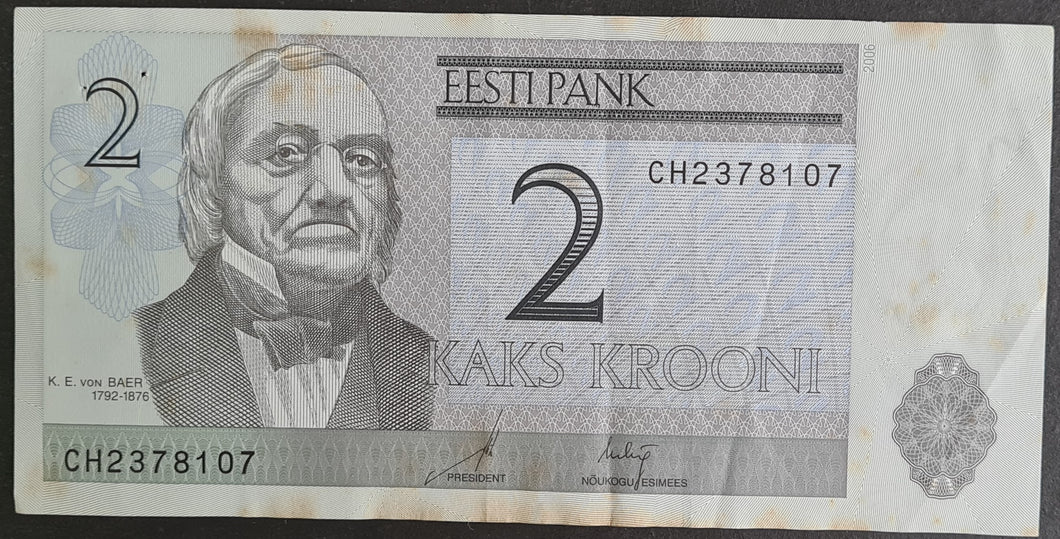 Estonia 2 Krooni Banknote