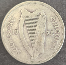 Load image into Gallery viewer, Ireland 1928 1/2 Crown Silver Coin
