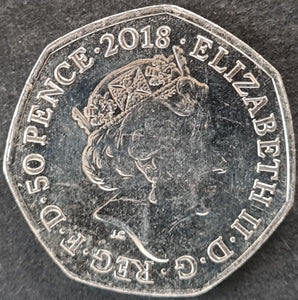 England 50 Pence Coin 2018  (Mrs Tittlemouse - Beatrix Potter )