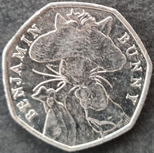 Load image into Gallery viewer, England 50 Pence Coin 2017  (Benjamin Bunny - Beatrix Potter )
