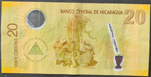 Load image into Gallery viewer, Nicaragua 20 Cordoba Banknote
