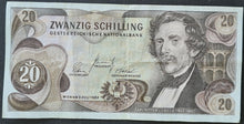 Load image into Gallery viewer, Austria 20 Schilling Banknote
