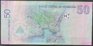 Nicaragua 50 Cordoba Banknote