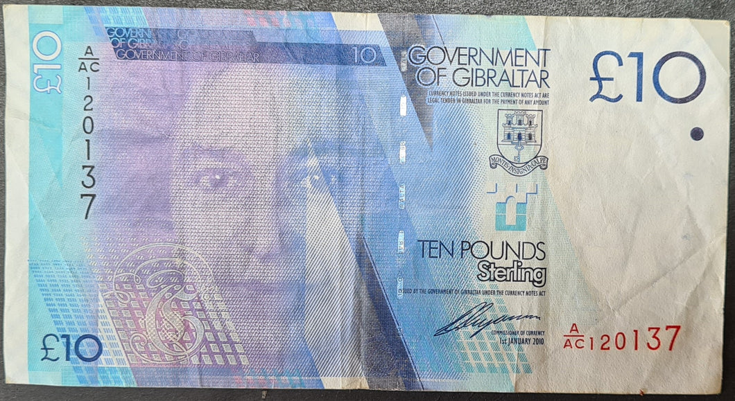 Gibraltar 10 Pound Banknote