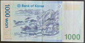 South Korea 1,000 Won Banknote