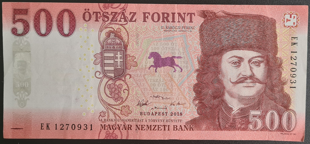 Hungary 500 Forint Banknote