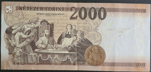 Hungary 2,000 Forint Banknote