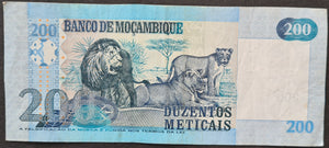 Mozambique 200 Meticais Banknote