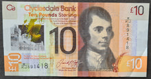 Load image into Gallery viewer, Scotland 10 Pounds Banknote (Clydesdale Bank) 2017
