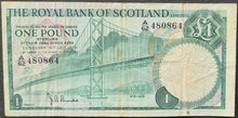 Load image into Gallery viewer, Scotland 1 Pound Banknote Royal Bank of Scotland 1970
